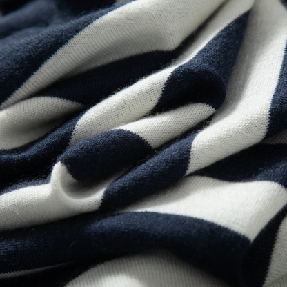 Men's Striped Cashmere Knit T-Shirt