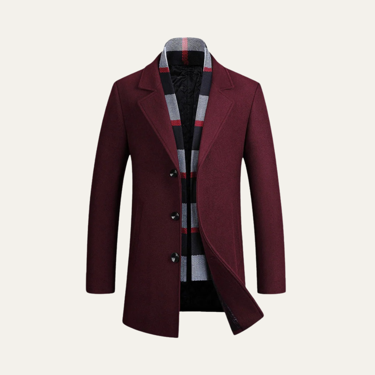 Men's Wool Blend Overcoat