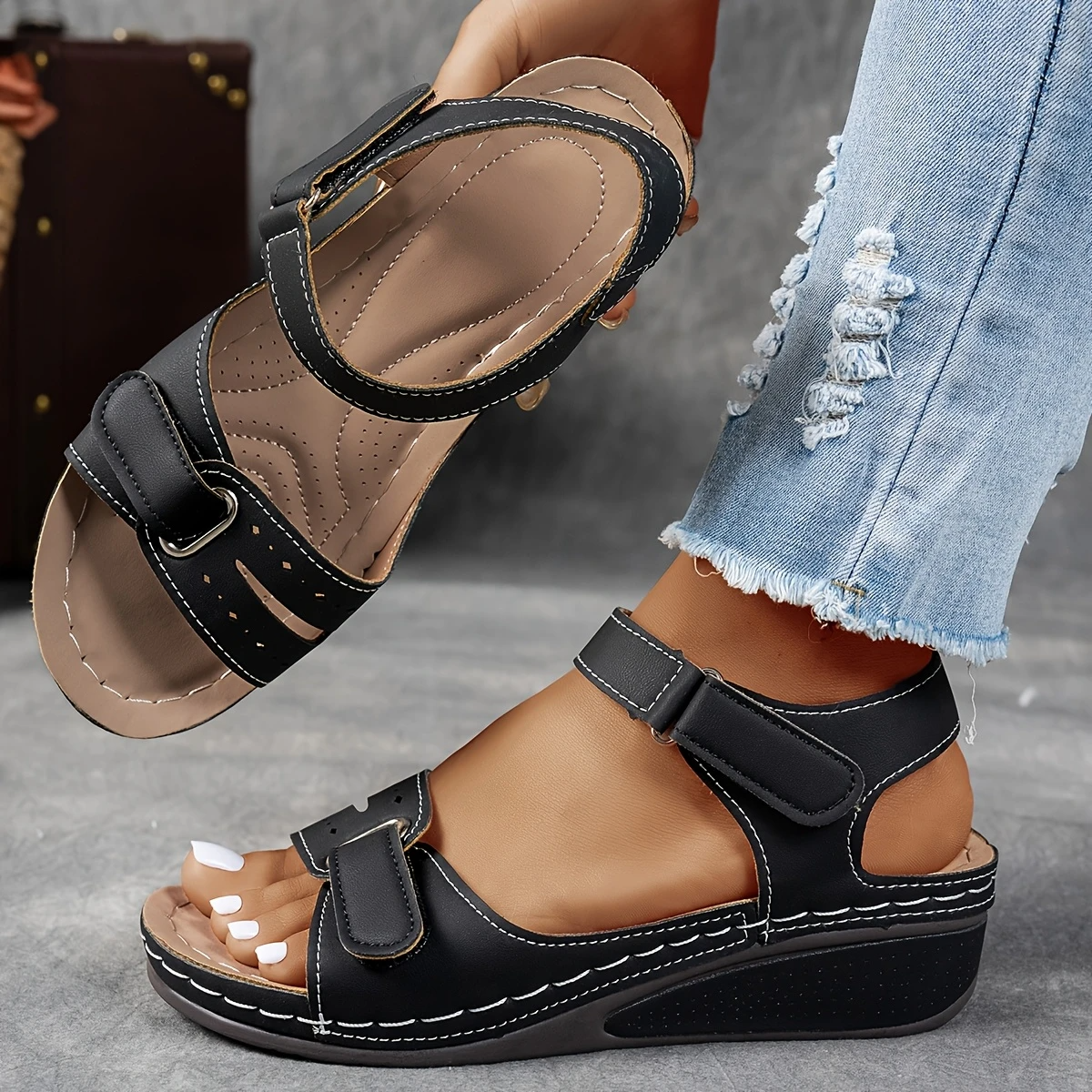 Rae Women's Wedge Sandals Cushioned Platform