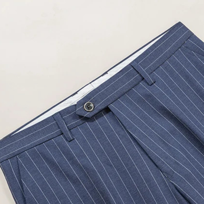 Men's Classic Pinstripe Suit Double Breasted 2 Piece