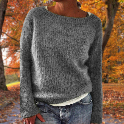 Women's Drop Shoulder Textured Knit Sweater