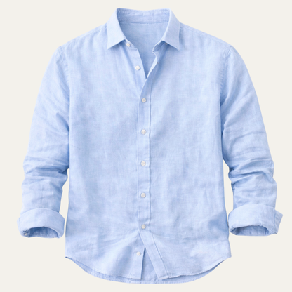 Men's Cotton Linen Summer Shirt - VibreMode