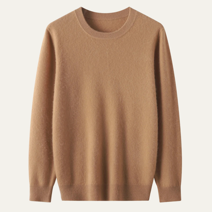 Men's Merino Wool O-Neck Sweater - VibreMode