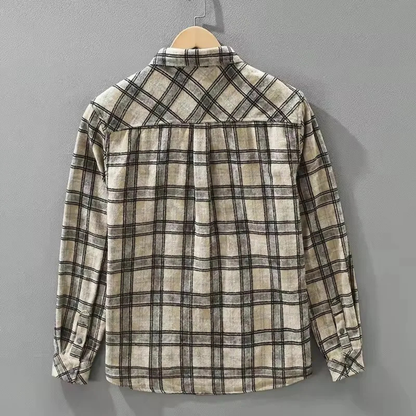Men's Plaid Cotton Shirt Brushed Southgate