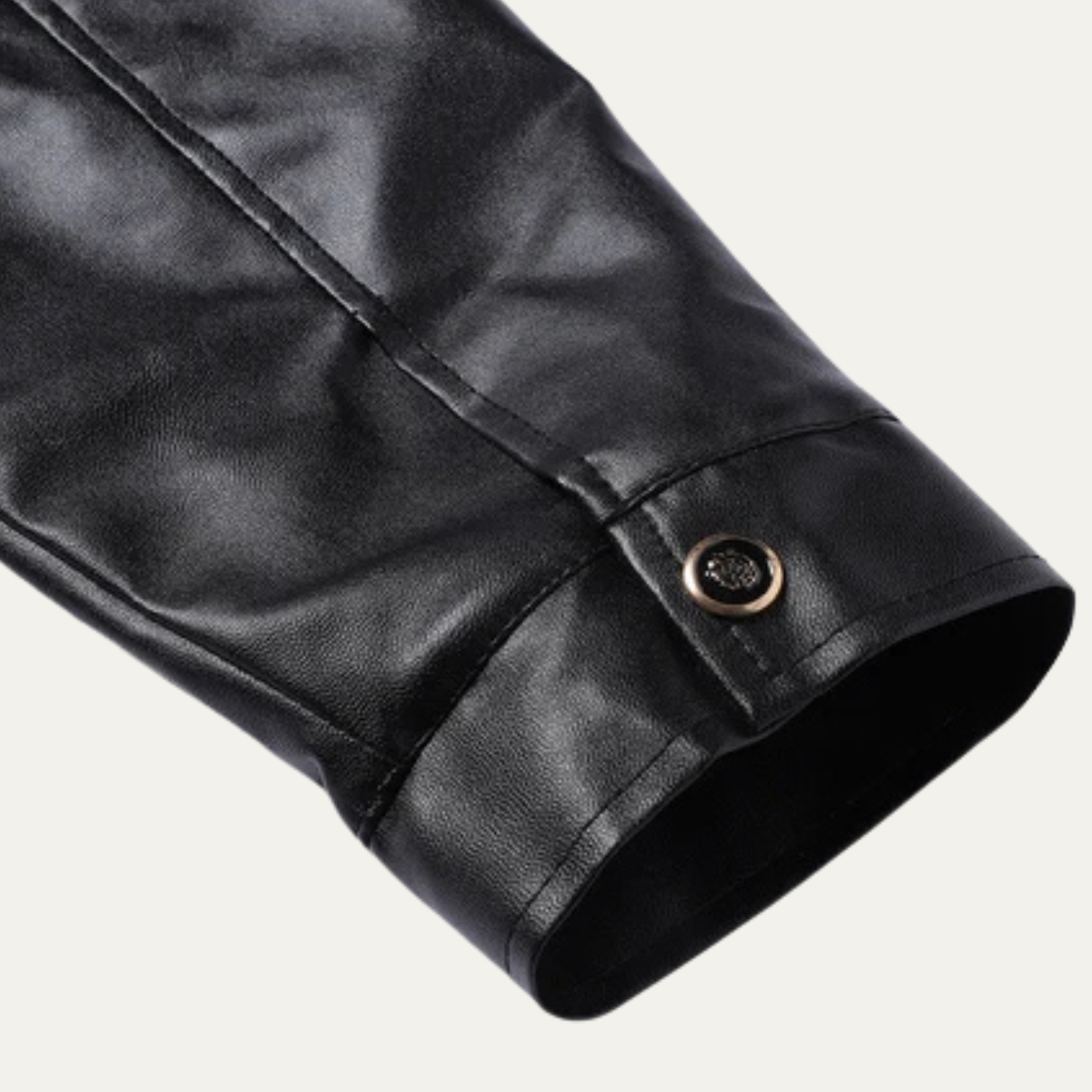 Bologna Men's Leather Biker Jacket Fleece Lined