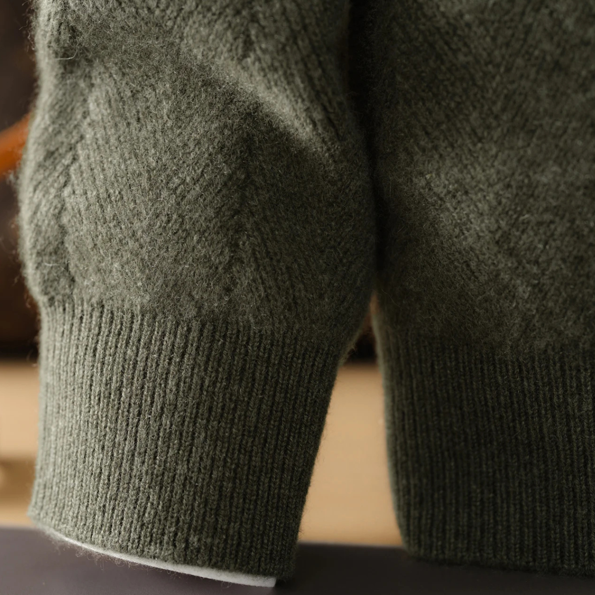 Men's Soft Wool Knit Cardigan