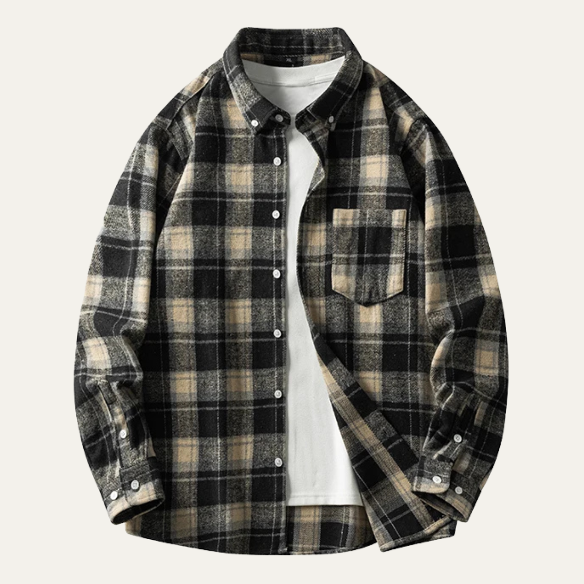 Men's Plaid Flannel Shirt Casual