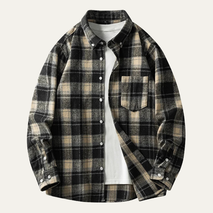 Men's Plaid Flannel Shirt Casual