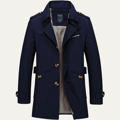 Mauro Icardi Men's Trench Coat Elegant Waterproof