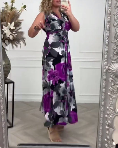 Beautiful Summer Pleated Midi Dress