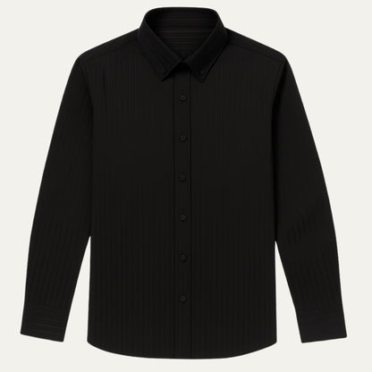 Men's Vintage Dress Shirt Turn Down Collar Button Up - VibreMode