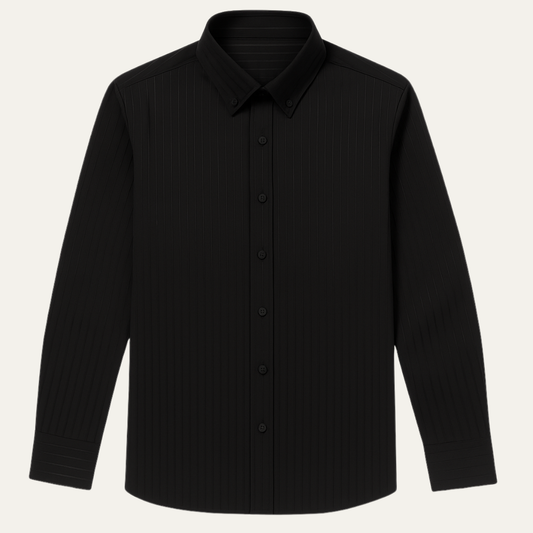 Men's Vintage Dress Shirt Turn Down Collar Button Up - VibreMode