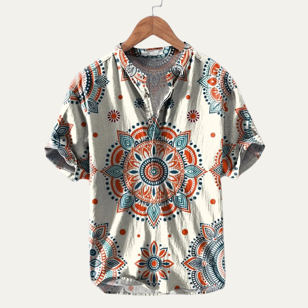 Men's Hawaiian Button Up Shirt Tropical Print