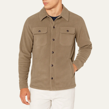 Men's Wool Casual Jacket With Pockets