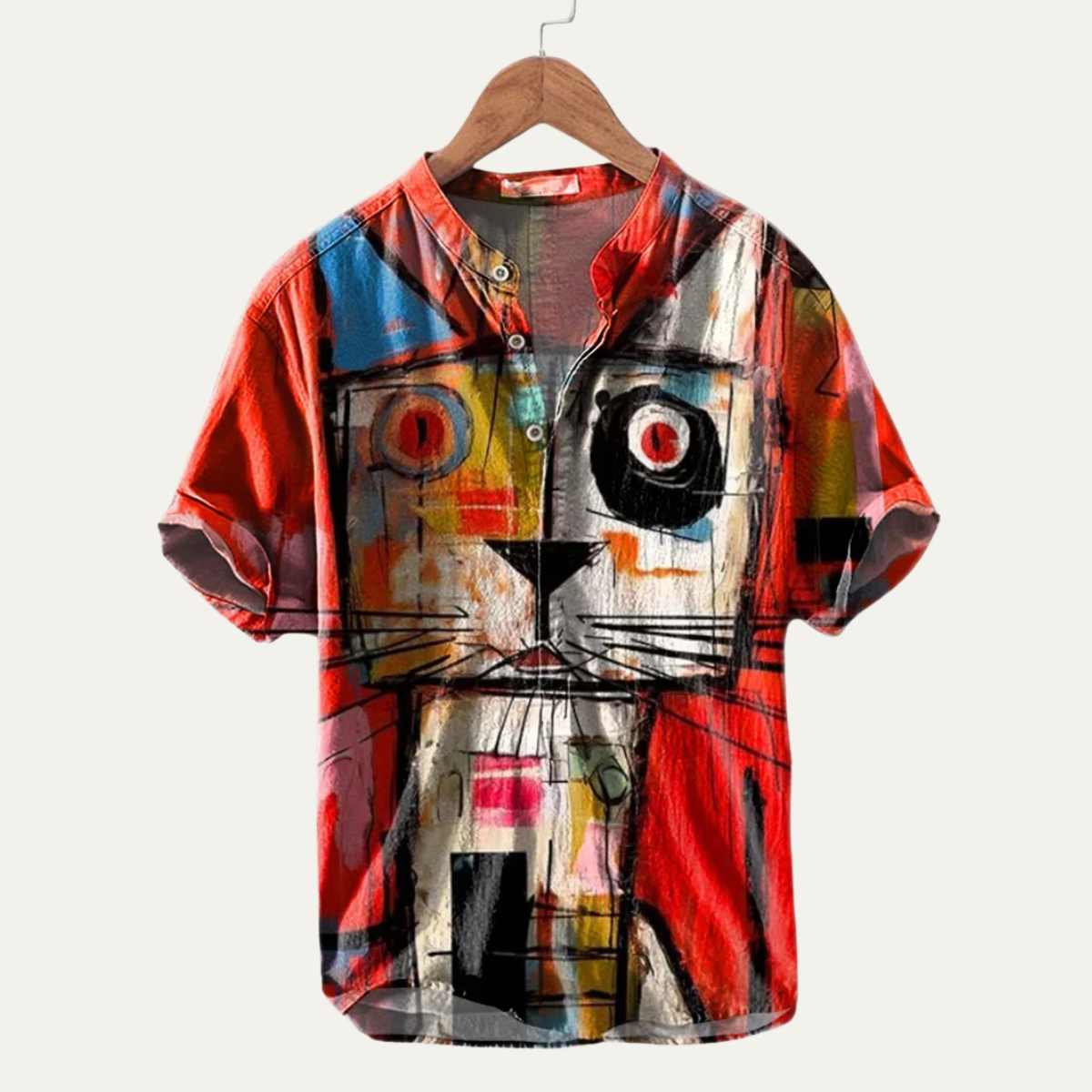 Men's Hawaiian Shirt Tropical Button Up Cotton