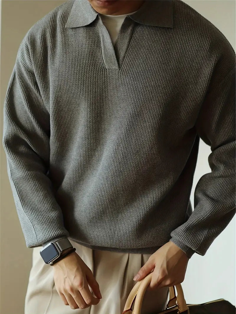 Classic Fit Long-Sleeve Polo Shirt