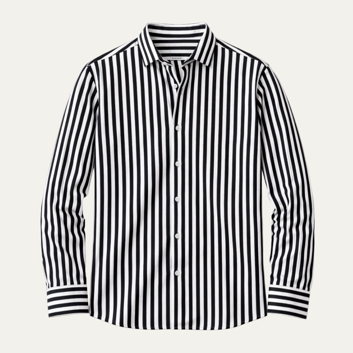 Men's Casual Striped Button-Down Shirt - VibreMode