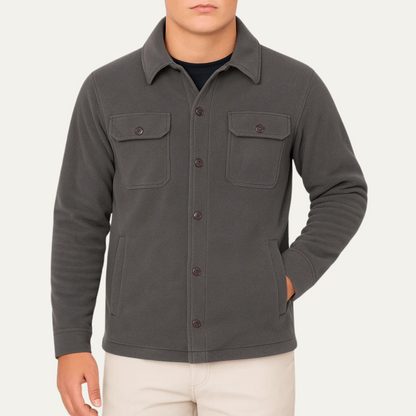 Men's Wool Casual Jacket With Pockets