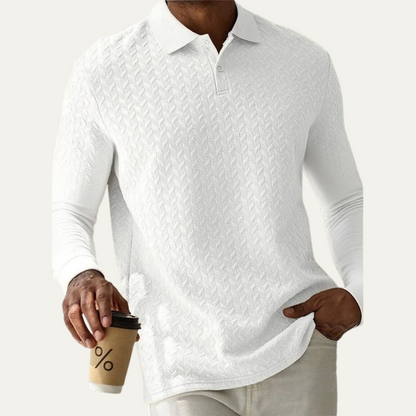 Men's Knit Polo Sweater Casual Business