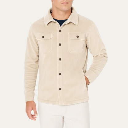 Men's Wool Casual Jacket With Pockets