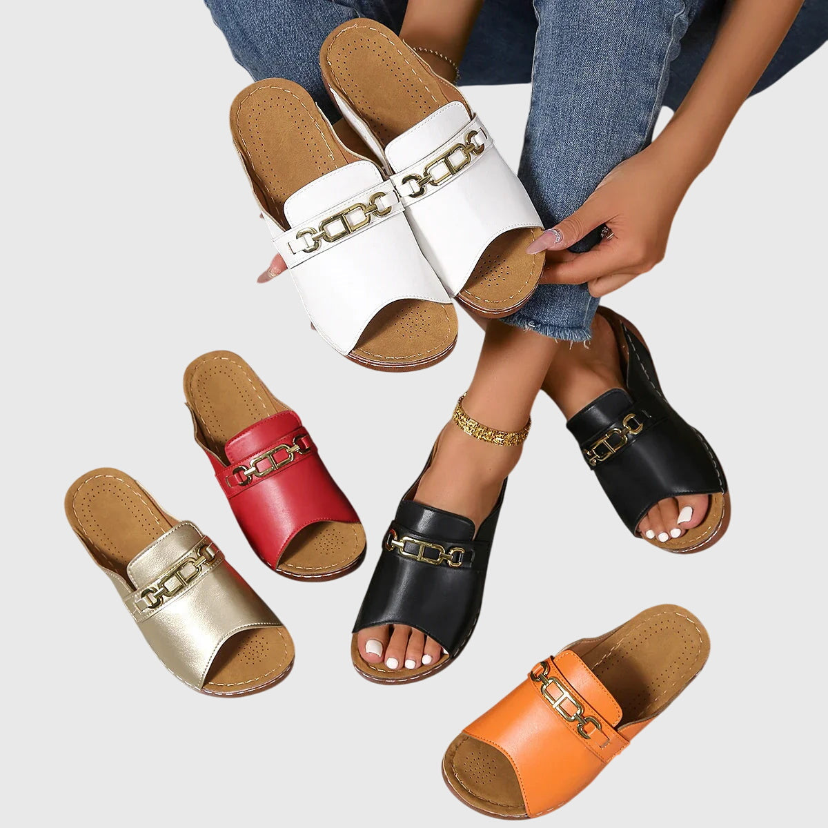 Soft Leather Comfort Sandals