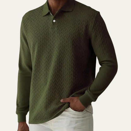 Men's Knit Polo Sweater Casual Business