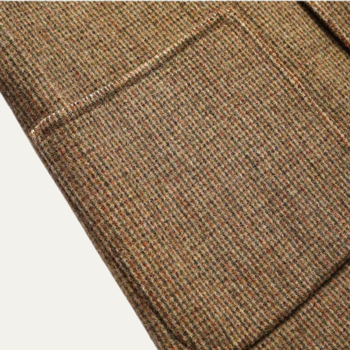 Men's Tweed Blazer Checked Wool Navy