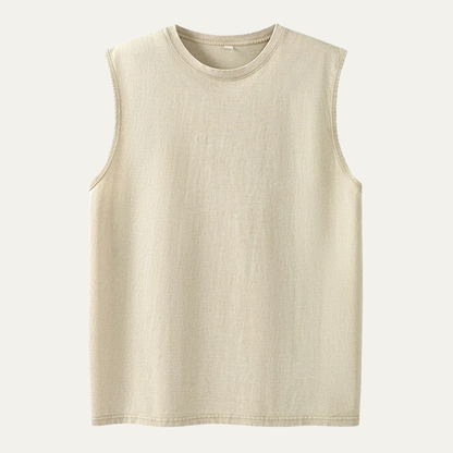 Men's Sleeveless Tank Vintage Washed