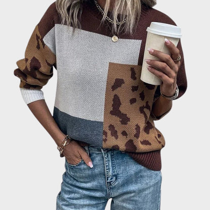 Women's Long Sleeve Sweater Round Neck