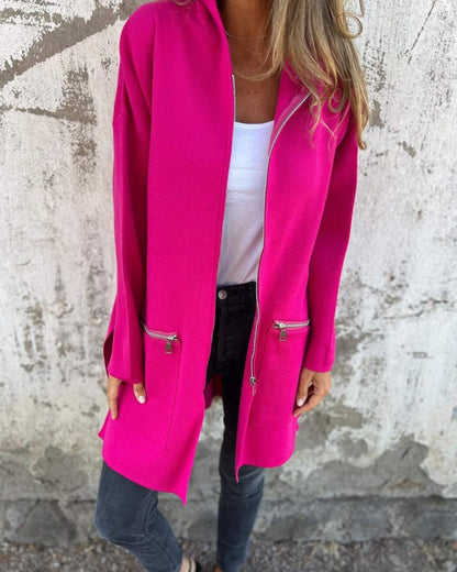 Women's Long Sleeve Hooded Cardigan