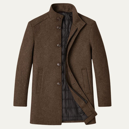Men's Wool Classic Winter Overcoat - VibreMode