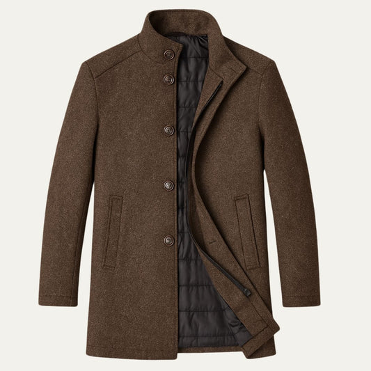 Men's Wool Classic Winter Overcoat - VibreMode