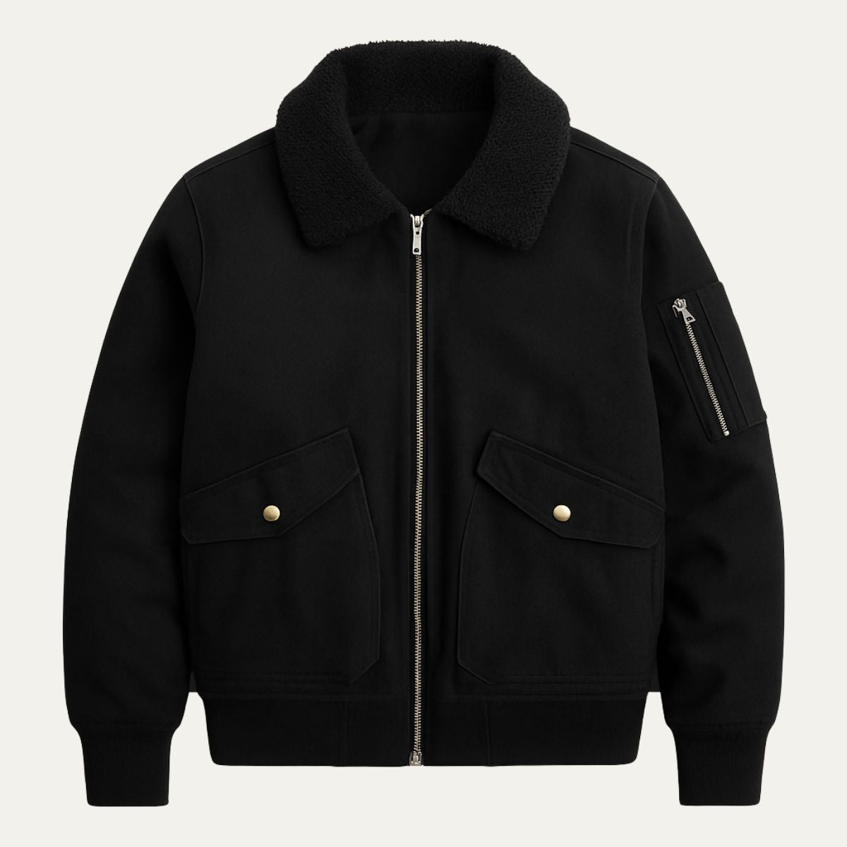 Men's Fleece Lined Bomber Jacket