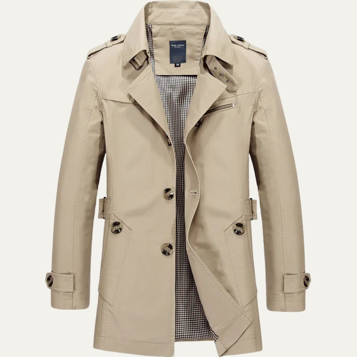 Mauro Icardi Men's Trench Coat Elegant Waterproof - VibreMode