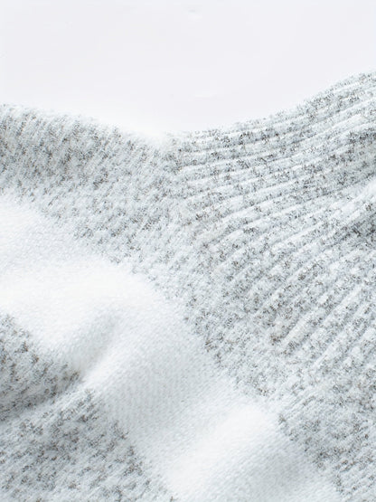 Women's Striped Turtleneck Sweater Soft