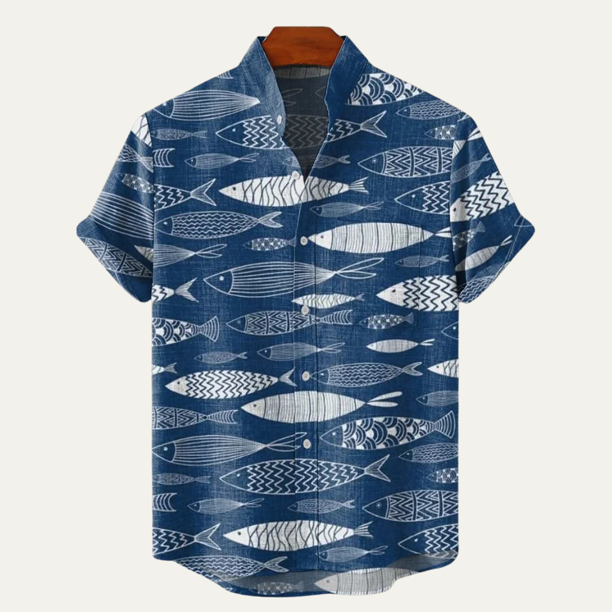 Men's Linen Hawaiian Shirt Retro Beach Style