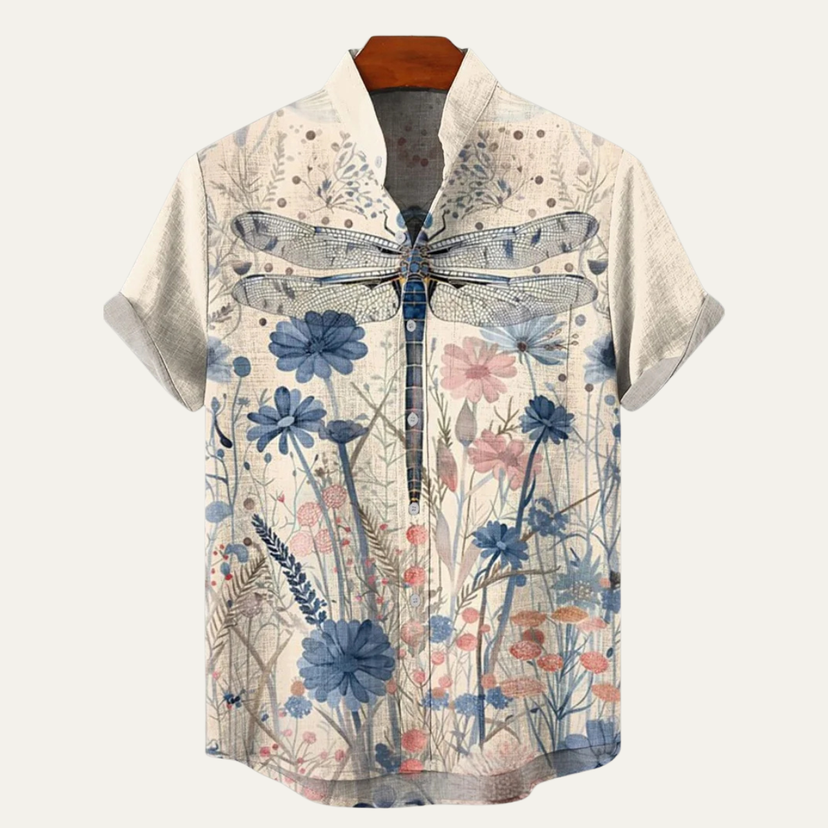 Men's Linen Hawaiian Shirt Retro Beach Style