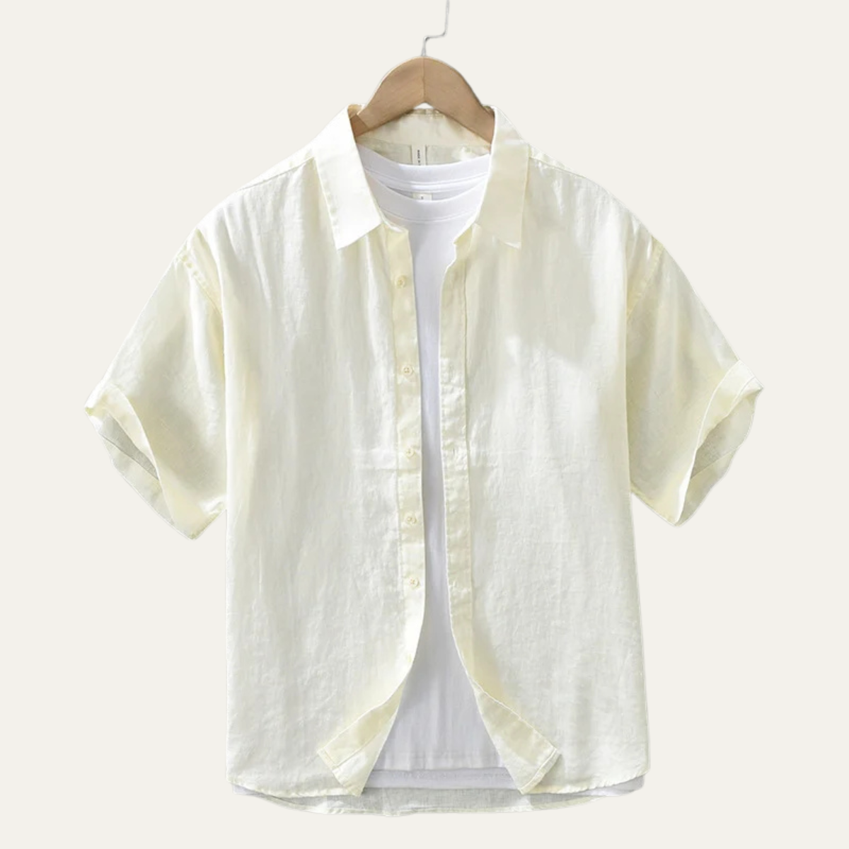 Men's Linen Slim Fit Shirt Breathable