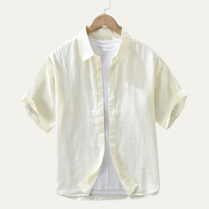 Men's Linen Slim Fit Shirt Breathable