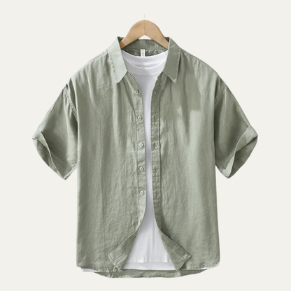 Men's Linen Slim Fit Shirt Breathable