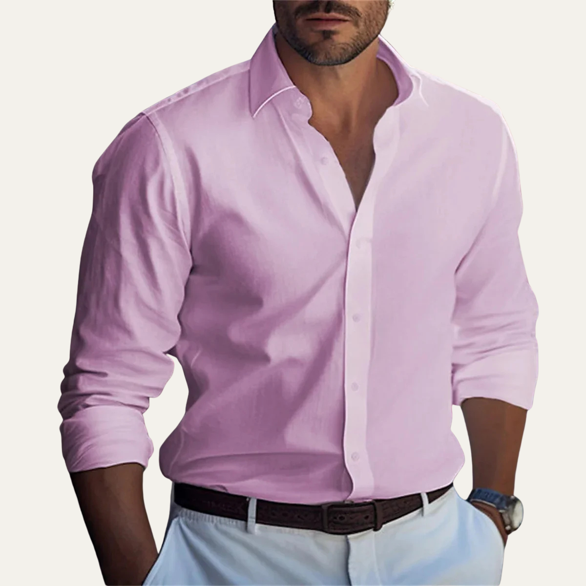 Men's Soft Button Down Casual Shirt