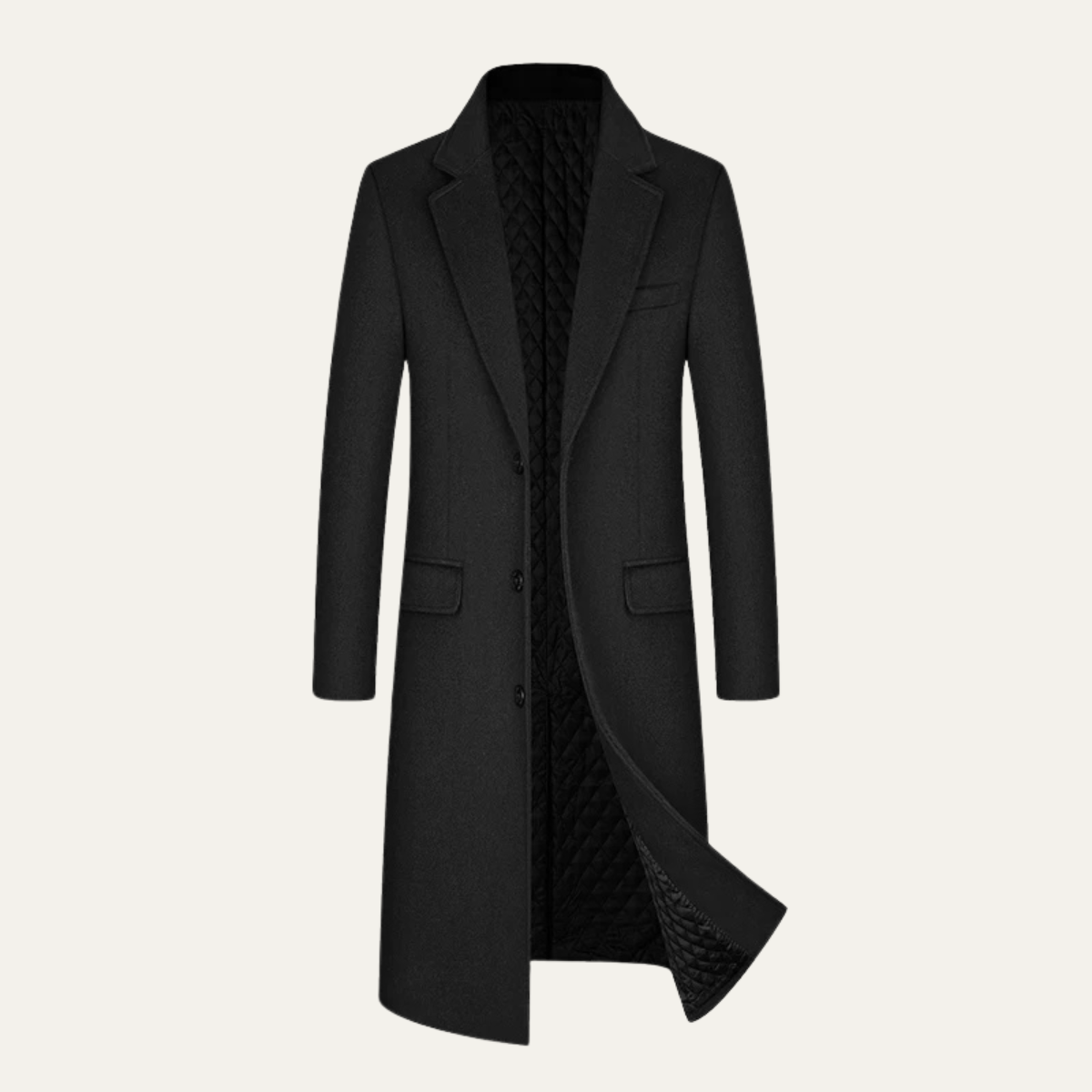 Men's Wool Trench Coat