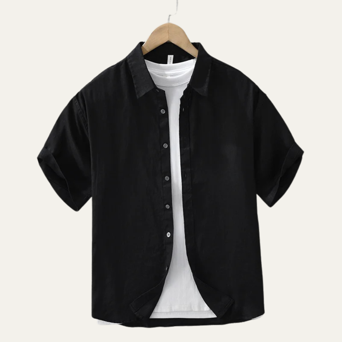 Men's Linen Slim Fit Shirt Lightweight