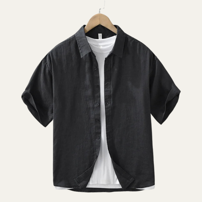 Men's Linen Slim Fit Shirt Lightweight
