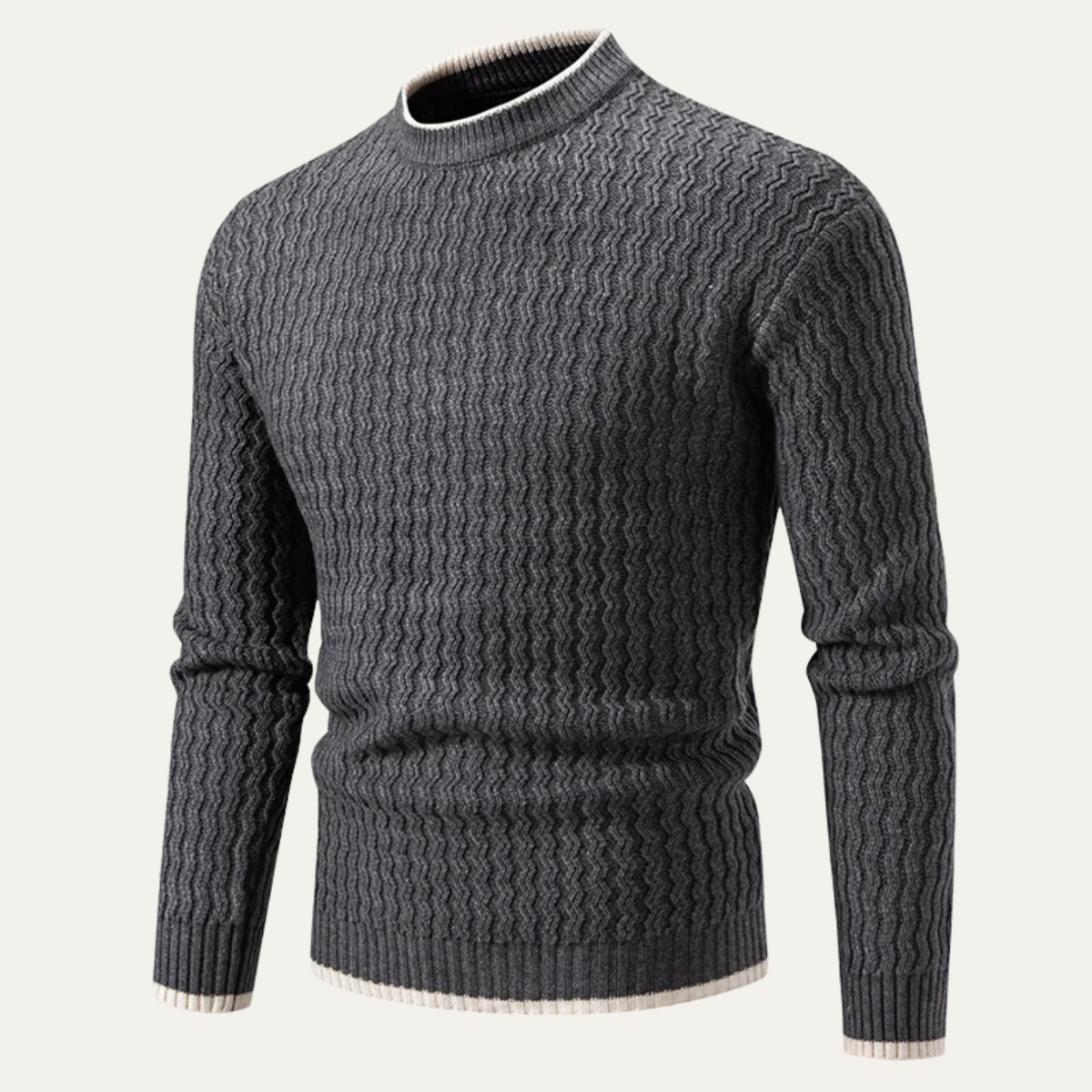 Men's Slim Fit Knit Sweater O Neck Pullover