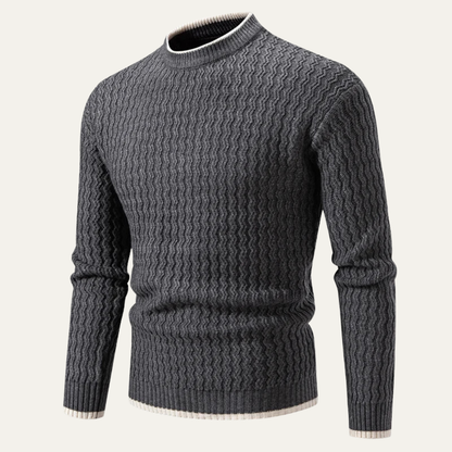 Men's Slim Fit Knit Sweater O Neck Pullover