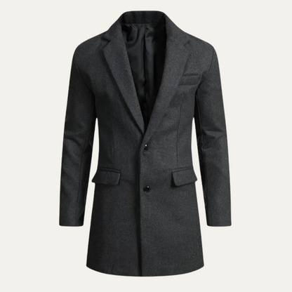 Men's Wool Blend Overcoat Smart Casual Winter - VibreMode