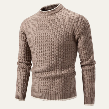 Men's Slim Fit Knit Sweater O Neck Pullover