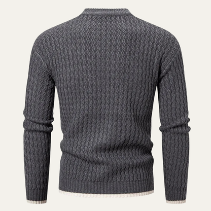 Men's Slim Fit Knit Sweater O Neck Pullover