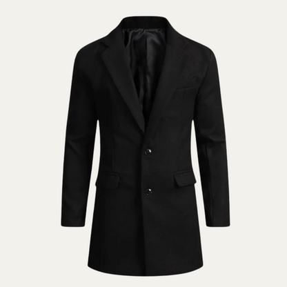Men's Wool Blend Overcoat Smart Casual Winter